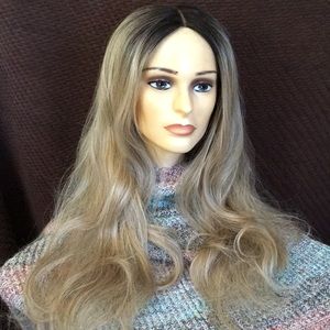 Used beautiful long lace front wig